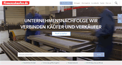 Desktop Screenshot of firmenzukaufen.de